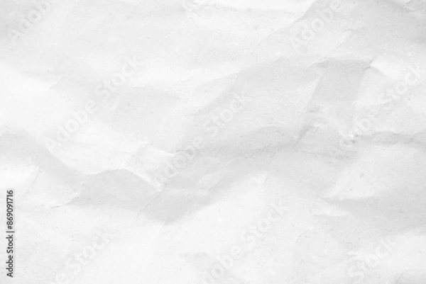 Fototapeta White recycled craft paper texture as background. Grey paper texture.