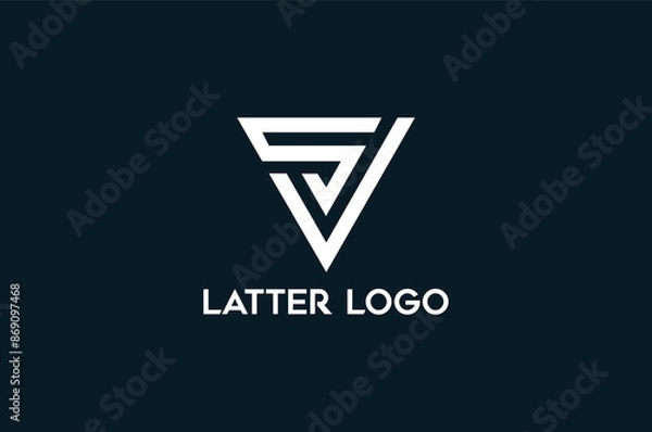 Fototapeta Creative Latter, monogram, business, company, logo design	