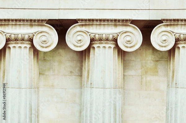 Obraz Three antique columns in doric style