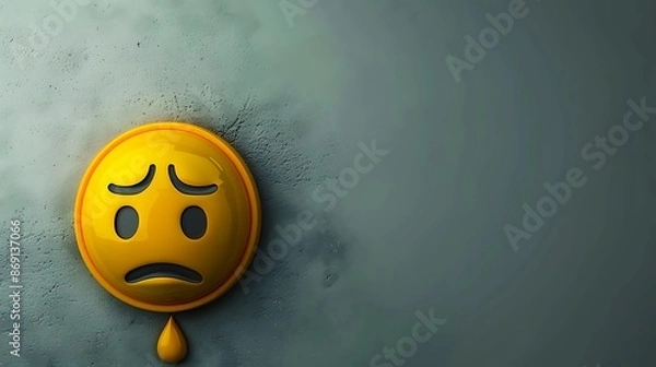 Fototapeta "Emoji ball background with happy, sad, angry, and various other expressions, isolated on a yellow and white background with empty copy space and glowing ball accents."
heart shape emoji background 
