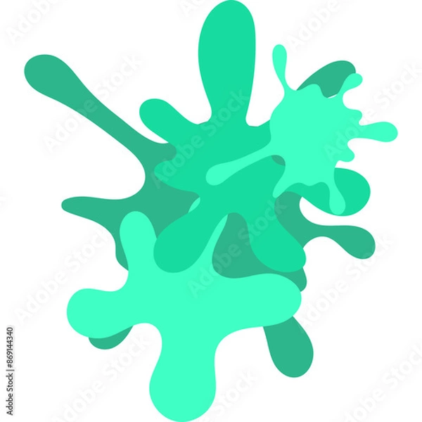 Fototapeta Multicolor Ink Splash