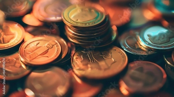 Fototapeta close up photo of financial options art 