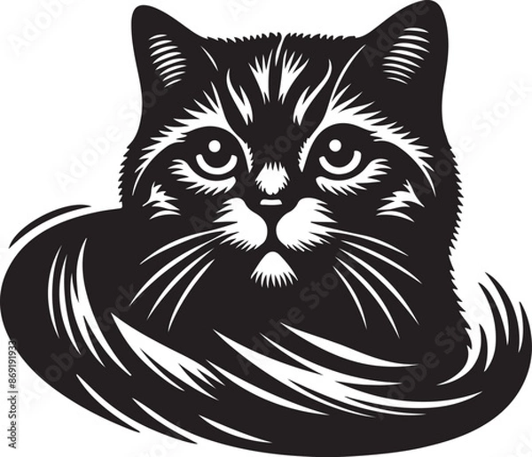 Obraz cat vector style illustration 2024