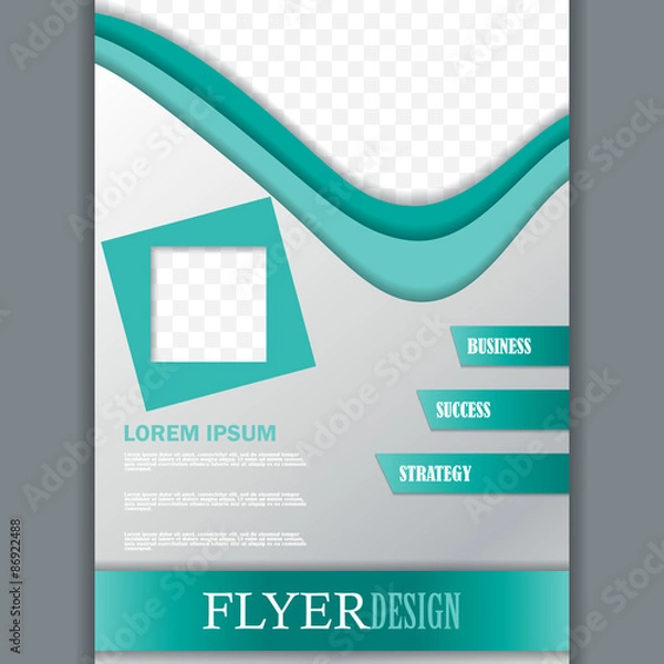 Obraz Vector flyer template for design 