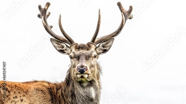 Fototapeta Deer with white background