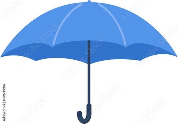 Obraz Flat umbrella illustration. Cartoon umbrella. Vector format file.