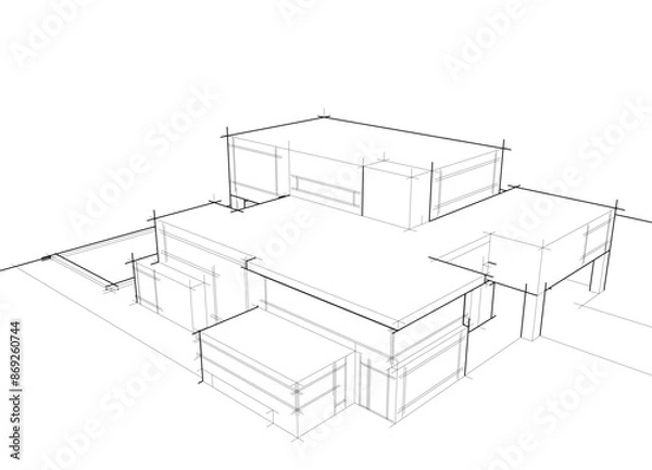 Obraz abstract architecture