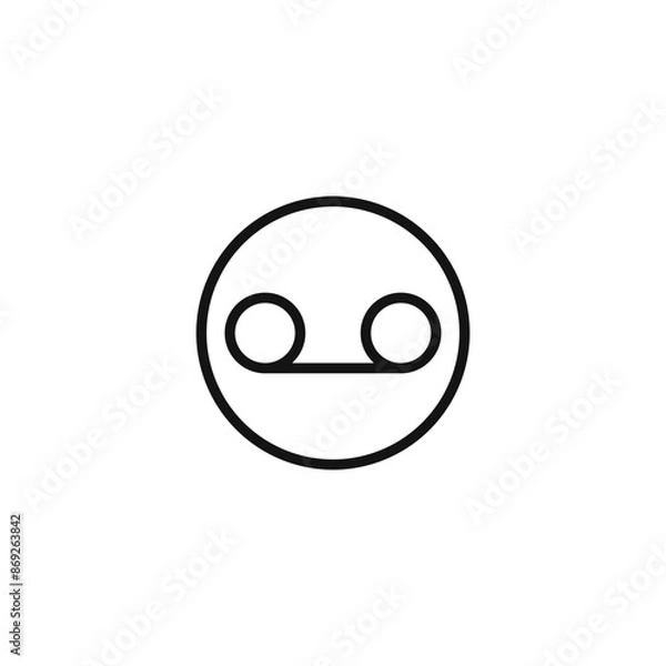 Obraz Voicemail icon logo sign vector outline