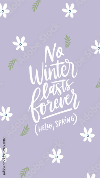 Obraz No winter lasts forever