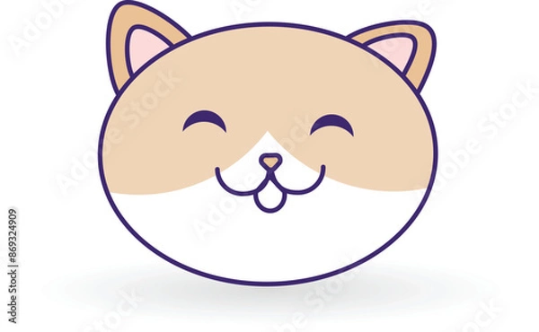 Fototapeta Cute cat icon