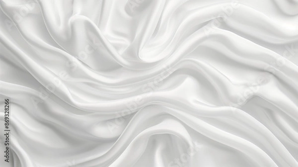 Fototapeta white satin fabric background 