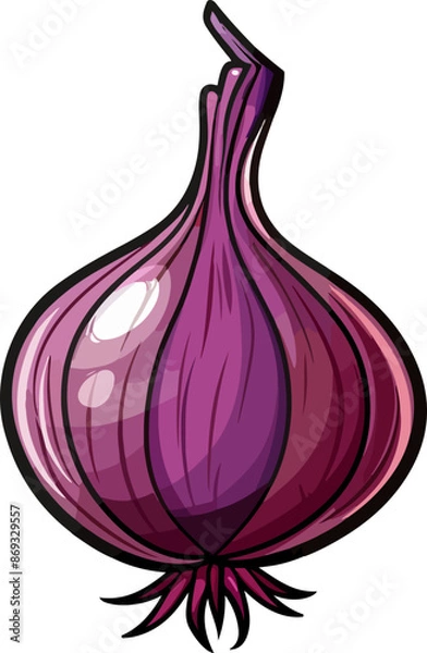 Obraz Onion clipart desing illustration