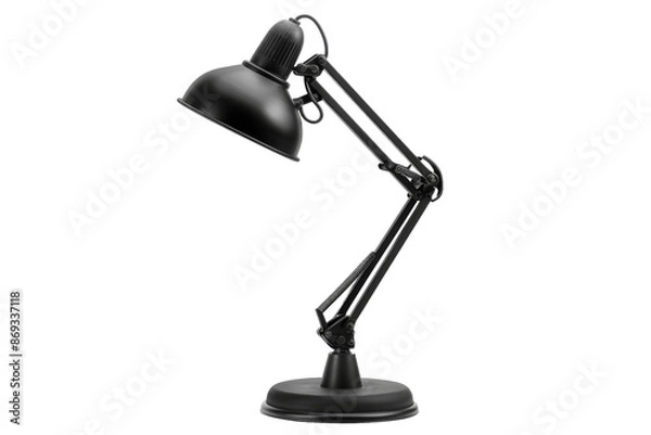 Fototapeta Minimalist Desk Lamp for Home Office Isolated on Transparent Background
