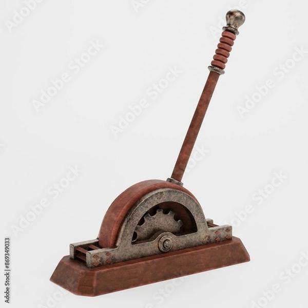 Fototapeta Realistic 3D Render of Lever
