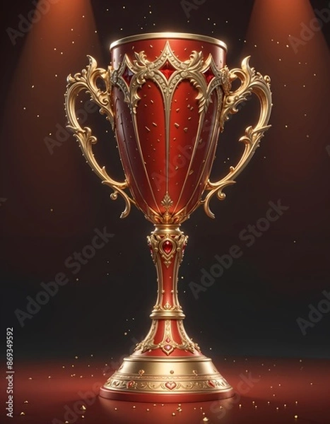 Obraz gold trophy cup