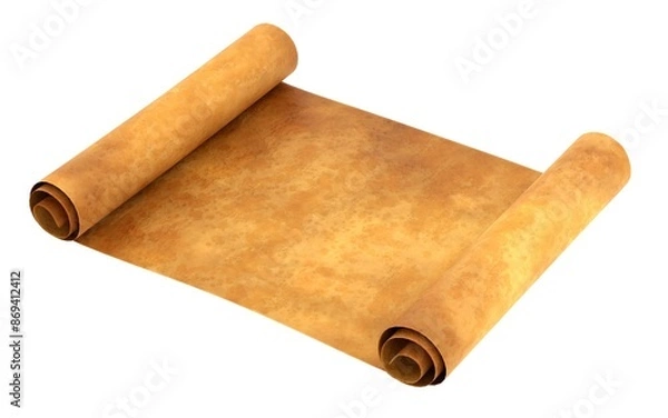 Obraz Realistic 3D Render of Scroll