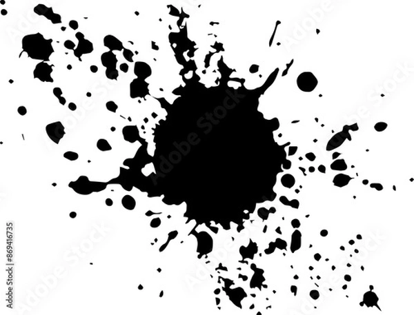 Fototapeta set of ink splashes