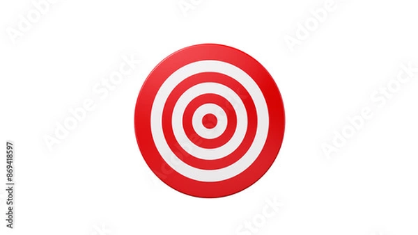 Fototapeta Red target circle cutout