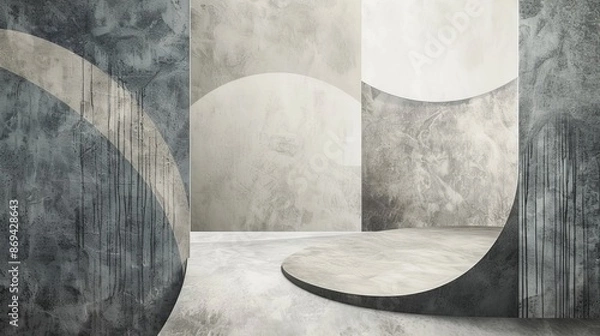 Fototapeta soft-toned graphic background