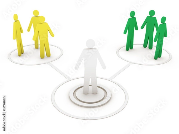 Fototapeta People network