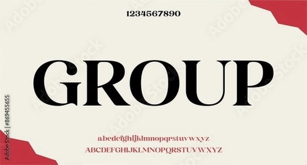 Obraz Vector luxury wedding alphabet letters font typography elegant classic serif fonts decorative vintag
