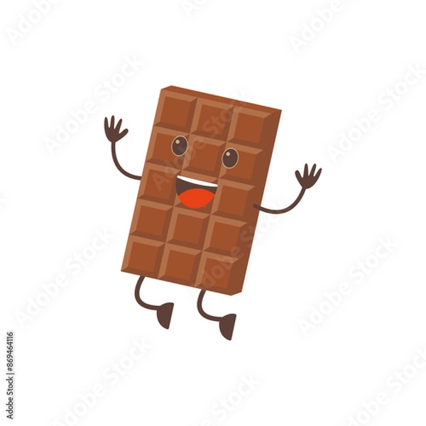 Fototapeta Happy Chocolate Day Character
