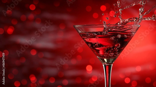 Fototapeta glass with drinks  on beautiful background