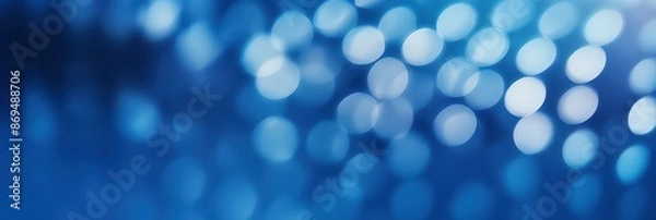Obraz Abstract Blue Bokeh Background