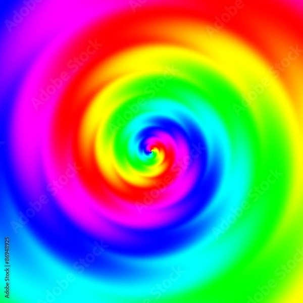 Fototapeta Psycho floral pattern generated texture