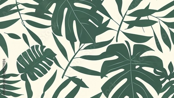 Obraz seamless pattern with leaves