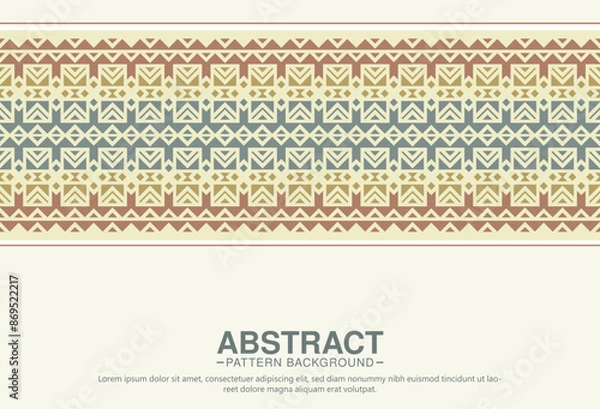 Fototapeta Vintage ornament border pattern background