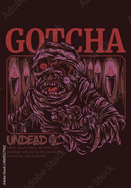 Fototapeta vector artwork Undead