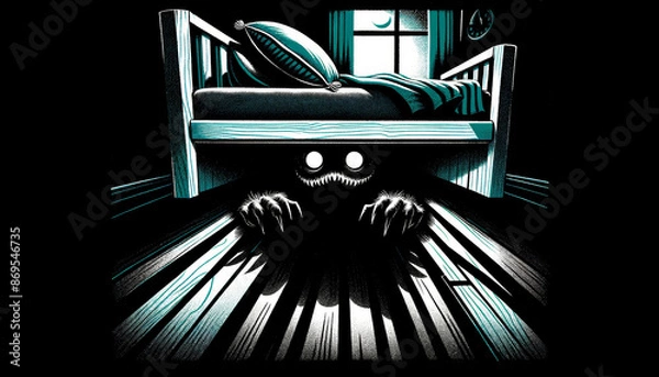 Obraz Monster under bed