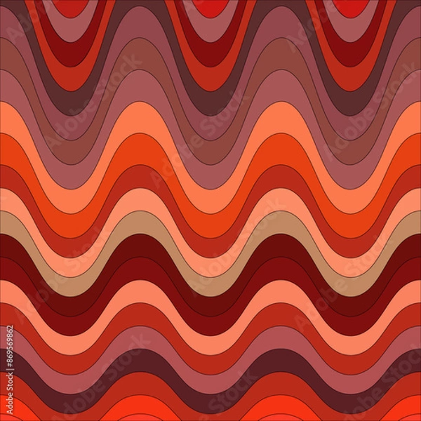 Fototapeta seamless pattern with waves