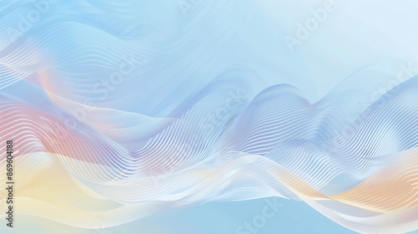 Obraz Soft Pastel Abstract Wave Background