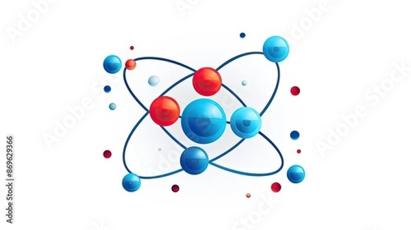 Obraz An icon of an atom 