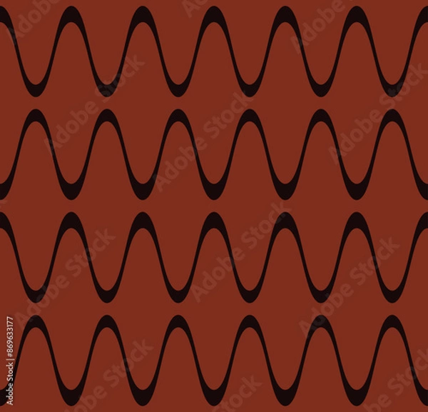 Fototapeta seamless pattern with red hearts
