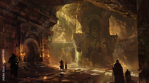 Fototapeta Underground Adventure: Hidden Treasures