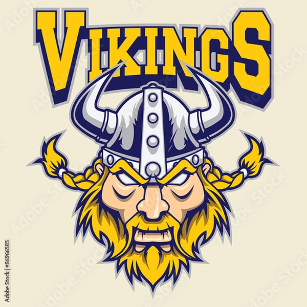 Obraz viking warrior mascot