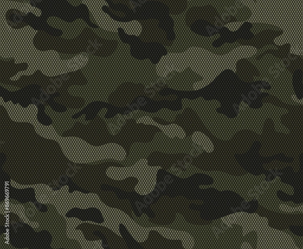 Obraz 
khaki camouflage digital background seamless pattern, forest texture, urban trendy