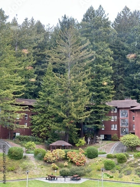 Obraz buildings in the mountains