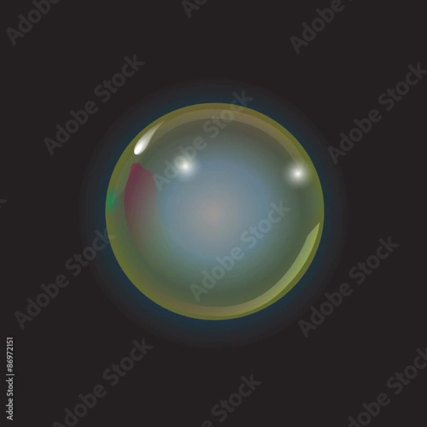 Fototapeta closeup bubble sphere vector background