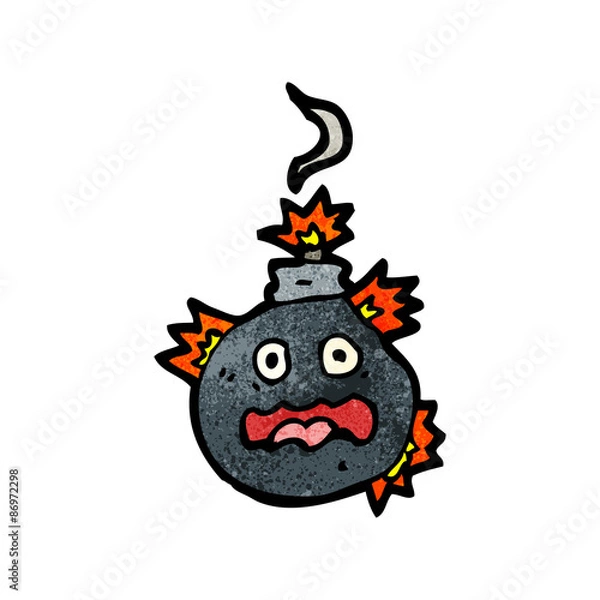 Obraz cartoon bomb