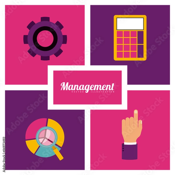 Fototapeta Management design