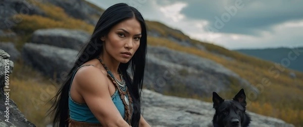 Obraz Warten auf den Häuptling