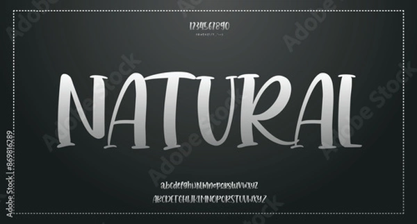 Fototapeta Vector luxury wedding alphabet letters font typography elegant classic serif fonts decorative vintag
