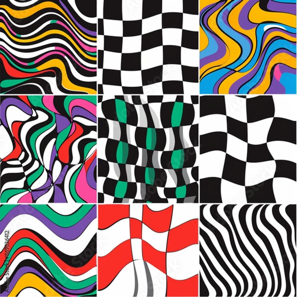 Fototapeta seamless pattern with stripes
