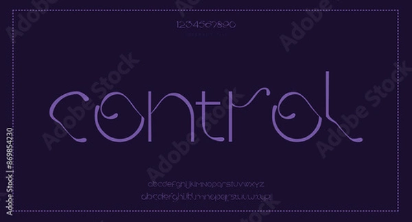 Obraz Vector luxury wedding alphabet letters font typography elegant classic serif fonts decorative vintag
