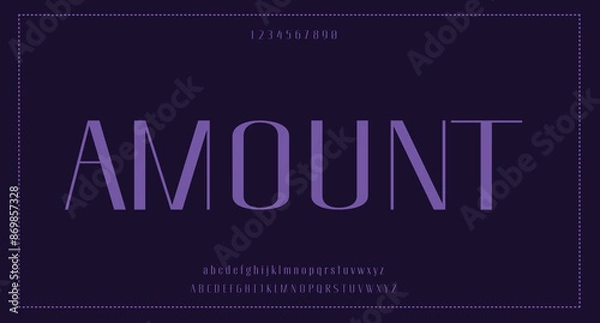 Obraz Vector luxury wedding alphabet letters font typography elegant classic serif fonts decorative vintag

