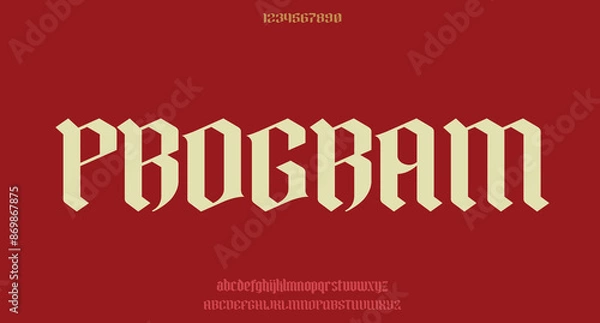 Obraz Vector luxury wedding alphabet letters font typography elegant classic serif fonts decorative vintag
